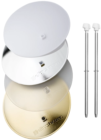 Elinchrom deflektory 14 cm (srebrny, złoty, dyfuzyjny, mleczny)