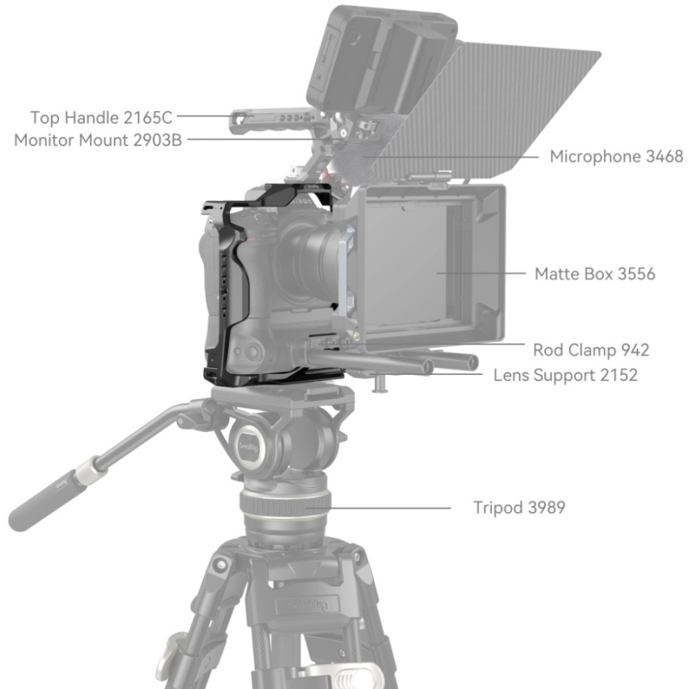 Smallrig Klatka operatorska do Nikon Z8 Cage z MB-N12 Battery Grip [3982]