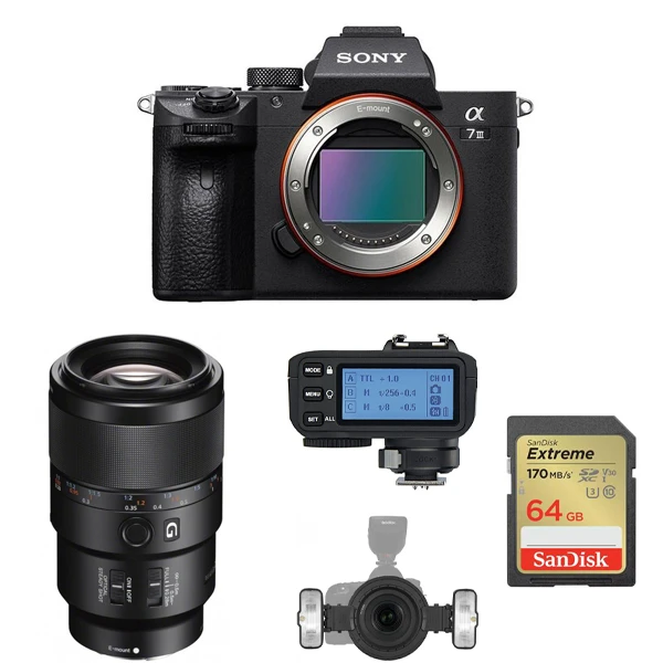 Aparat cyfrowy Sony A7 III - zestaw 2 do fotografii w stomatologii