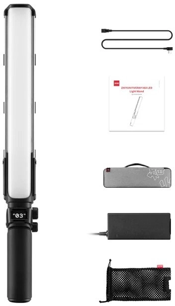 Lampa LED Zhiyun Fiveray V60 Wand Light (Music Mode, Max Power)