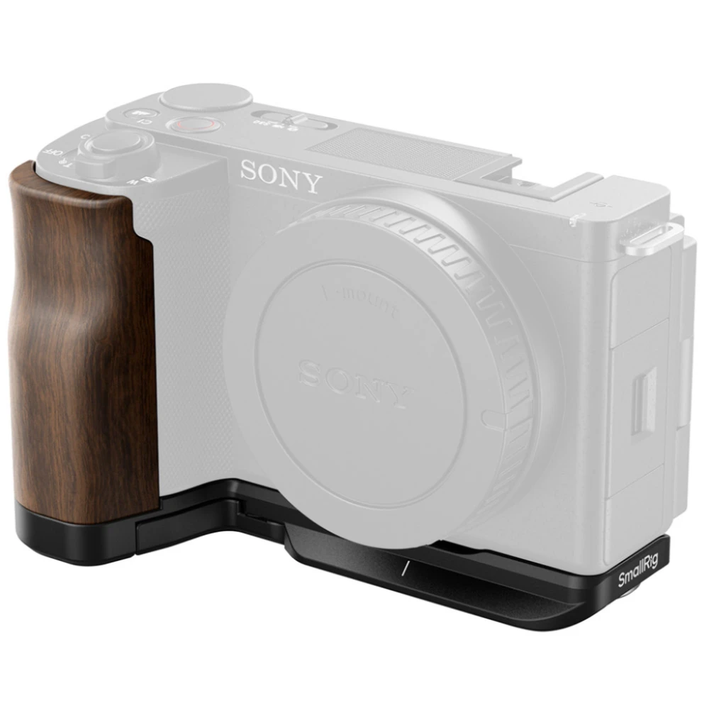 Smallrig L-Shape Mount Plate z Wooden Handle do Sony ZV-E10 II