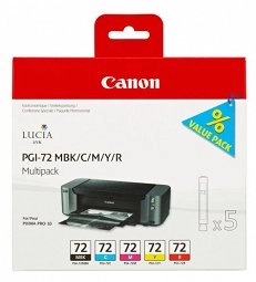 Tusz Canon PGI-72 MBK/C/M/Y/R Multipack