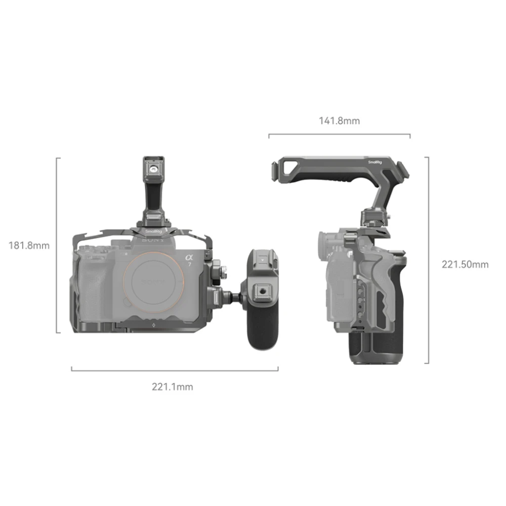 Smallrig Klatka operatorska HawkLock Quick Release Advanced Cage Kit do Sony A7R V /  A7 IV / A7S III [4539]
