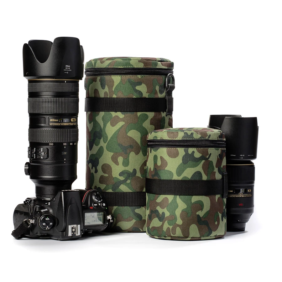 Pokrowiec na obiektyw EasyCover usztywniany, rozmiar 130*290 mm camouflage