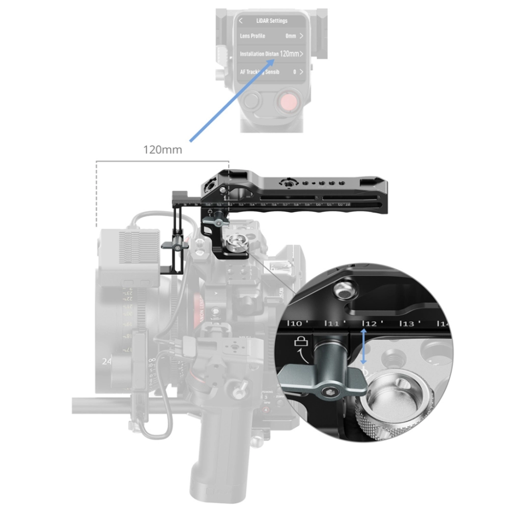 Smallrig Górny uchwyt do DJI Focus Pro LiDAR [5236]