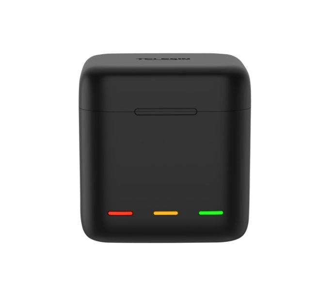 Telesin Ładowarka trójkanałowa box dla GoPro Hero 9 / Hero 10 + 3 baterie GPBNC902