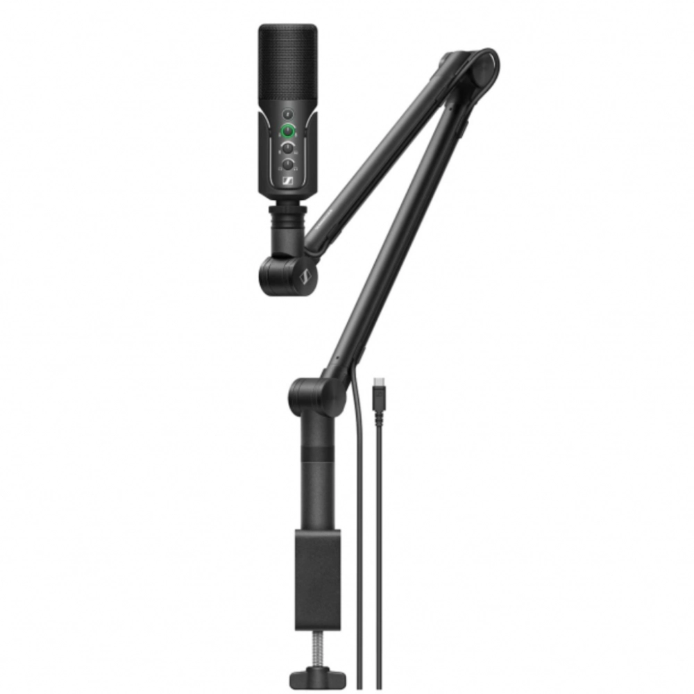 Sennheiser Mikrofon Profile USB-C Streaming Set z regulowanym ramieniem do podcastów Plug-and-Play)