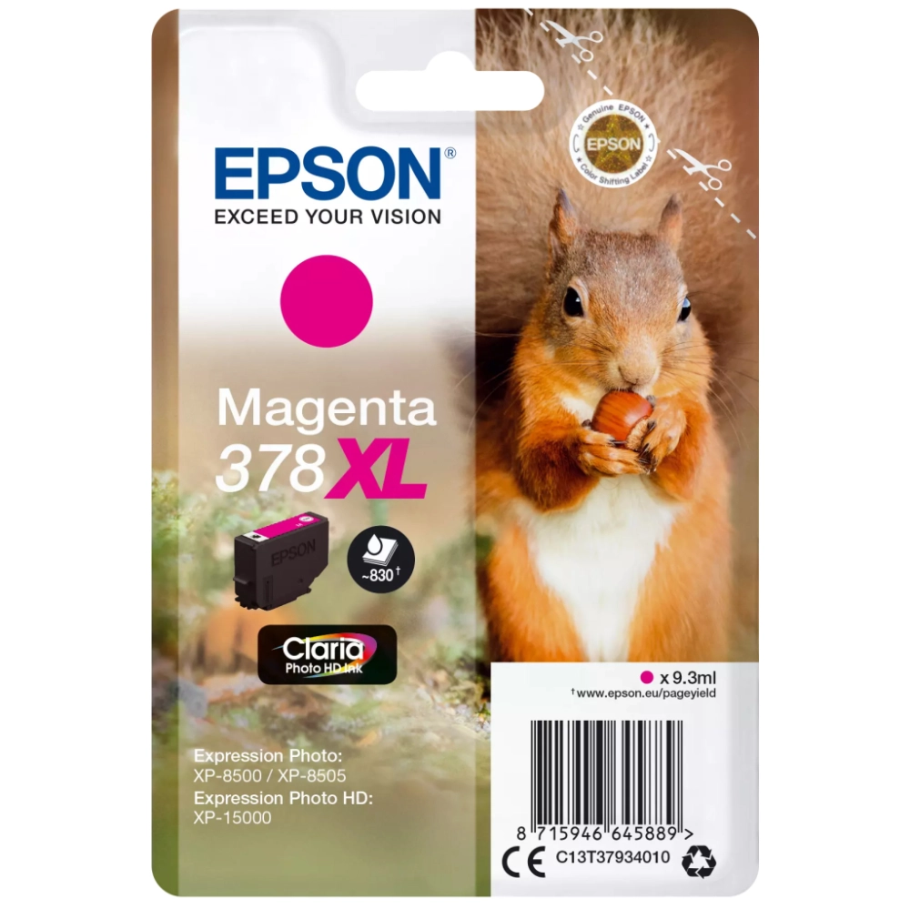Tusz Epson TUSZ EPSON T378XL Magenta