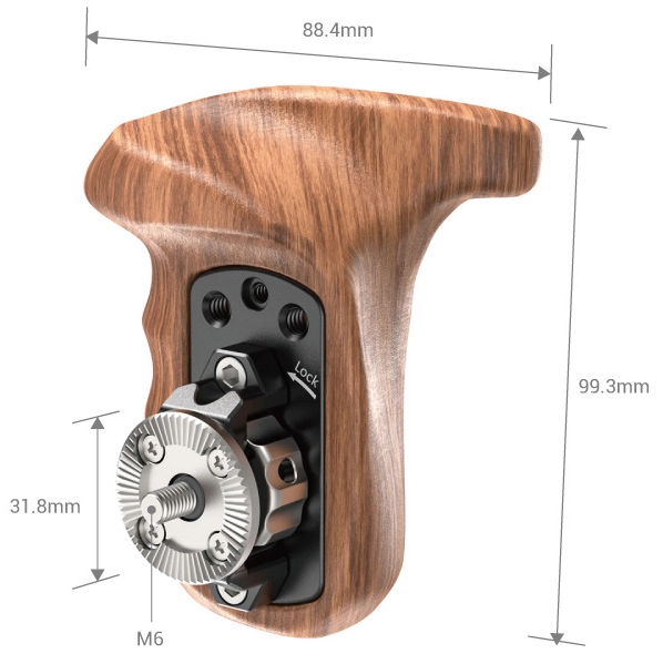 Smallrig Uchwyt Right-Side Wooden Grip ARRI Rosette [1941B]
