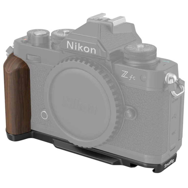 Smallrig Drewniany uchwyt w kształcie L do Nikon Z fc, czarny [4802]