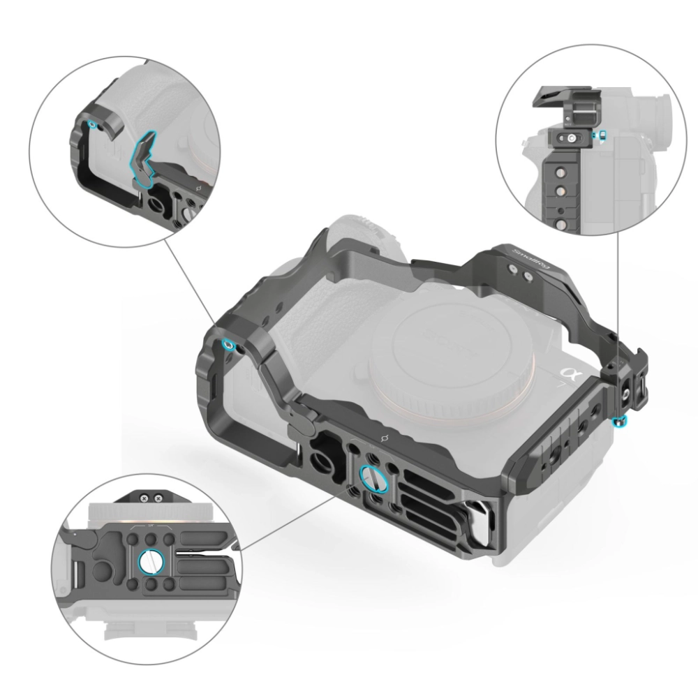 Smallrig Klatka operatorska Lock Quick Release Cage Kit do Sony A7R V / A7 IV / A7S III