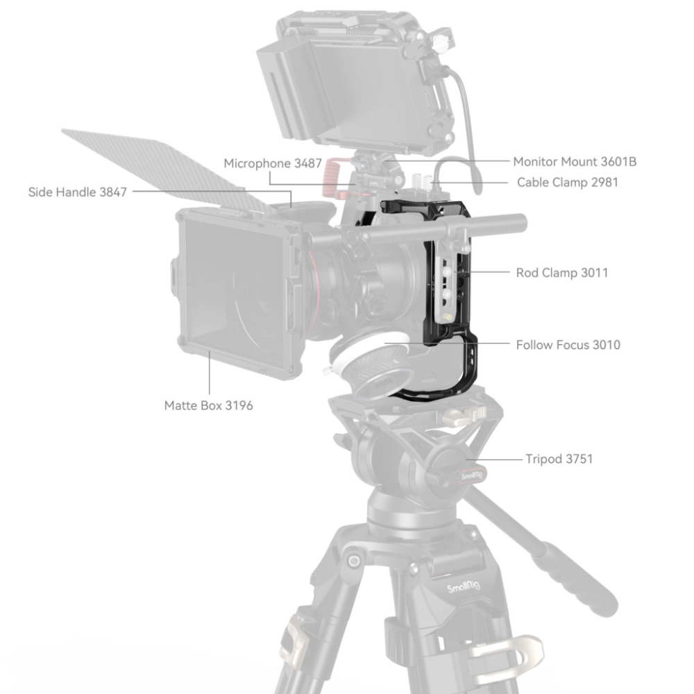 Smallrig klatka operatorska do Canon EOS R6 MKII Cage [4159B]