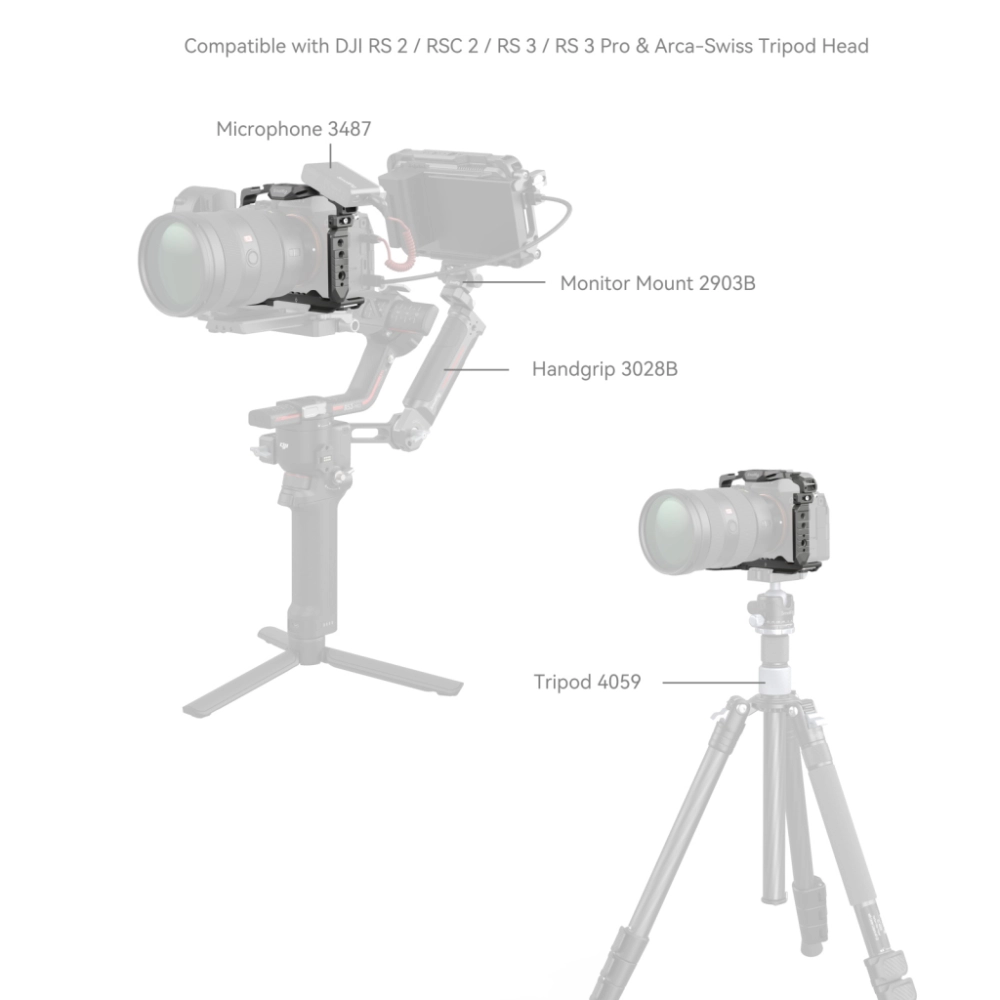 Smallrig Klatka operatorska HawkLock Quick Release Cage do Sony A7R V /  A7 IV /  A7S III / A1 / A7R IV