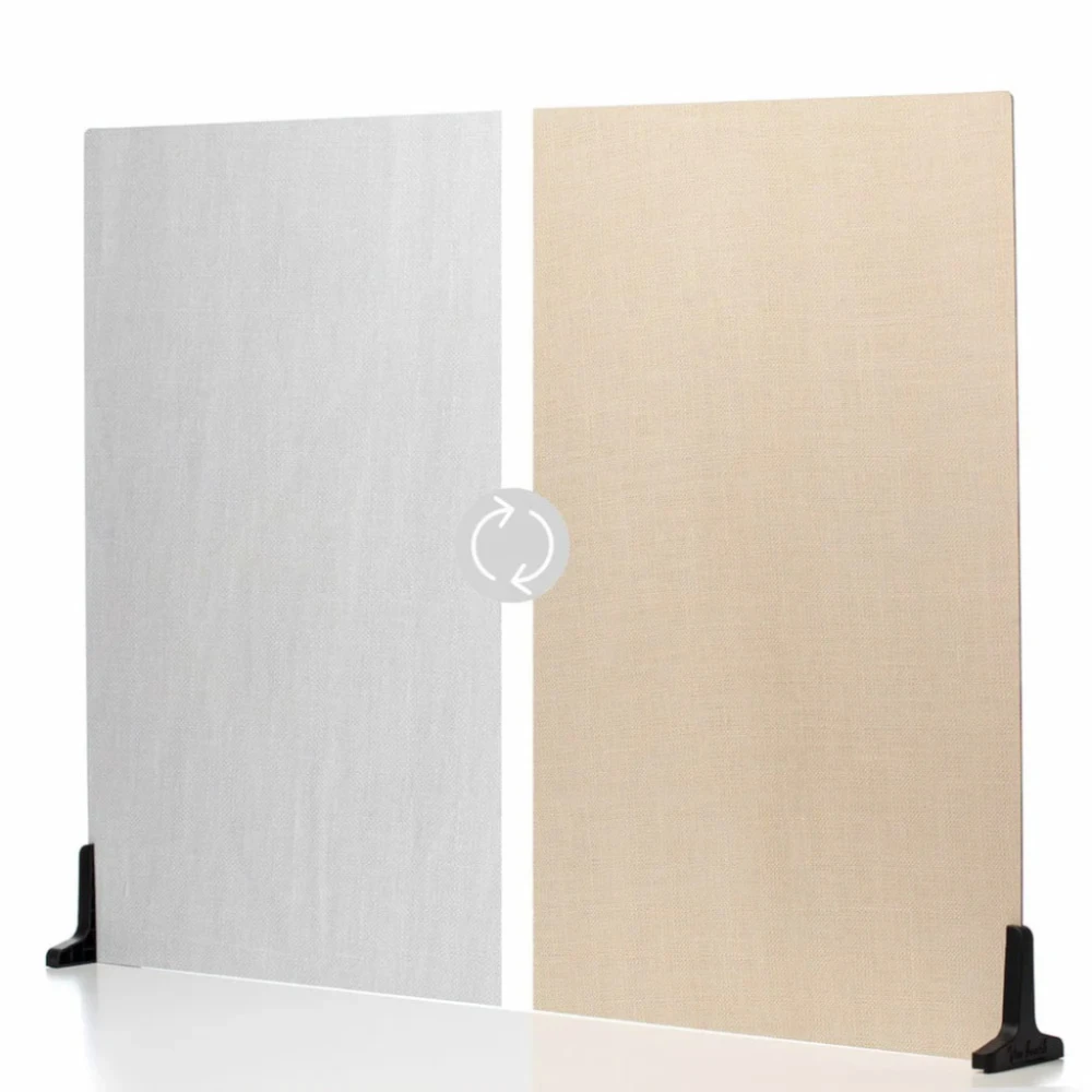 Tło plastikowe V-Flat World Duo Boards Len biały/Len kremowy - XL