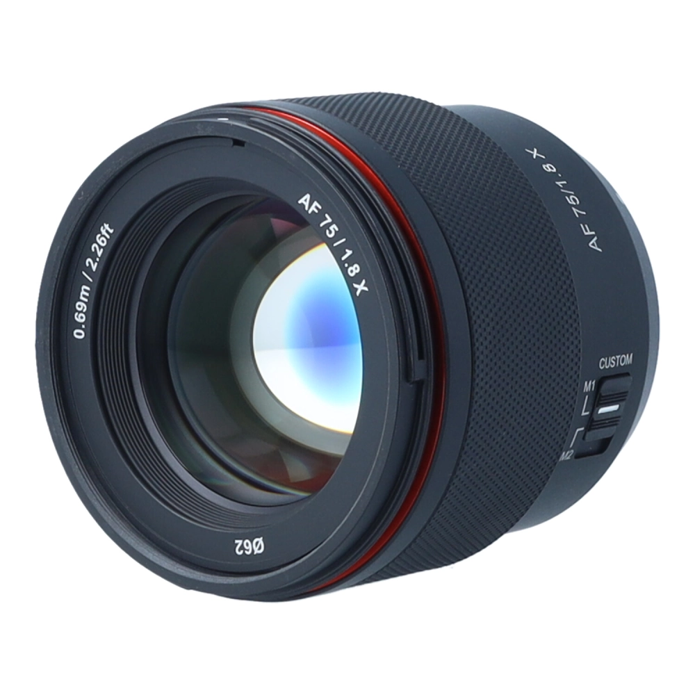 Obiektyw UŻYWANY Samyang Używany AF 75 mm f/1.8 X Fuji X  s.n GBP13383