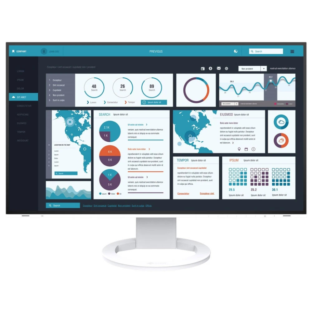 Monitor EIZO FlexScan EV2795-WT biały