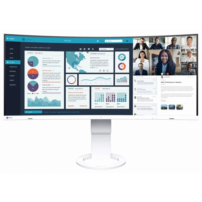 Monitor EIZO FlexScan EV3895-WT biały