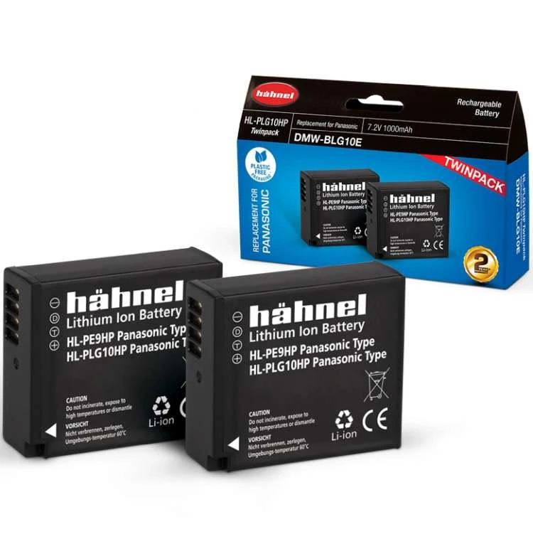 Akumulator Hahnel Zestaw baterii PANASONIC HL-PLG10HP TWIN PACK
