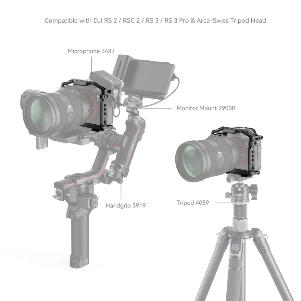Smallrig Klatka operatorska do Sony A7 III i A7R III Cage [2087D]