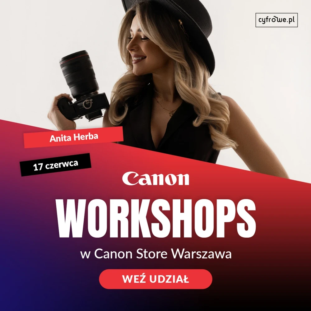 Cyfrowepl Canon Workshops w Canon Store - Anita Herba - Warsztaty studyjne - fashion - światło, forma, charakter