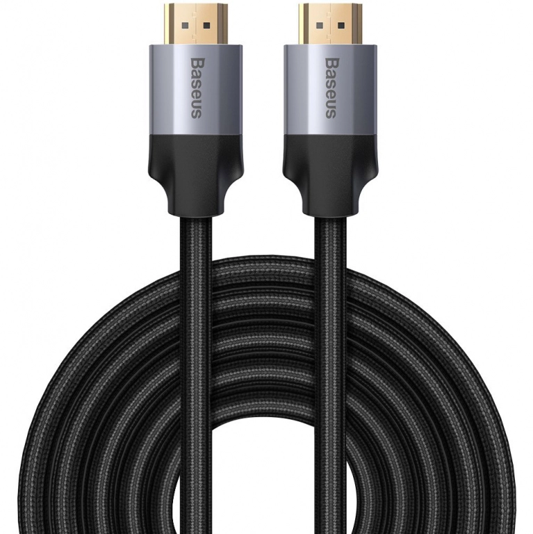 Baseus kabel HDMI 2.0 Enjoyment Series, 4K, 3D, 5m szary (CAKSX-E0G)