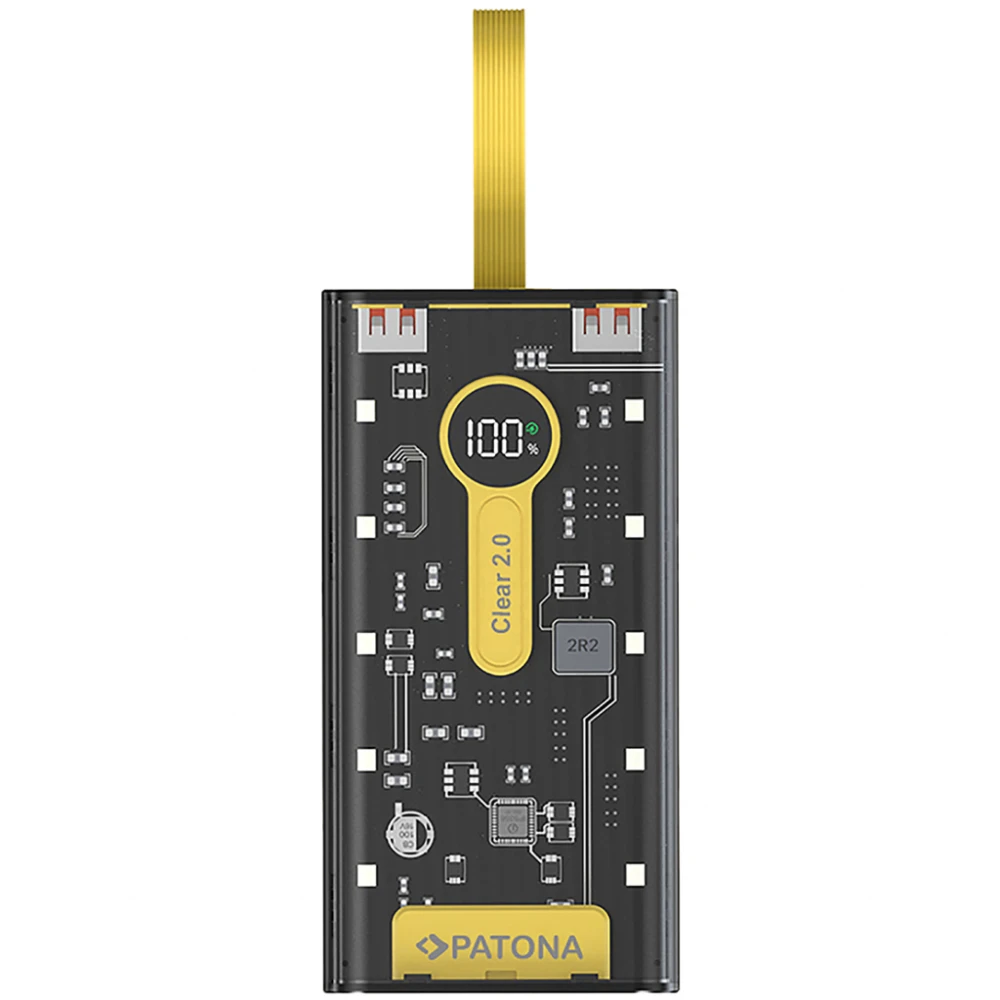 Patona Powerbank Clear 2.0, PD22,5W, 20000mAh
