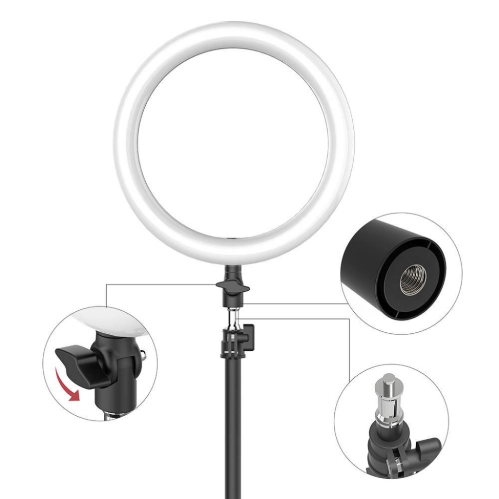 BlitzWolf Stojak / statyw biurkowy  BW-SL2 na telefon, z lampą LED