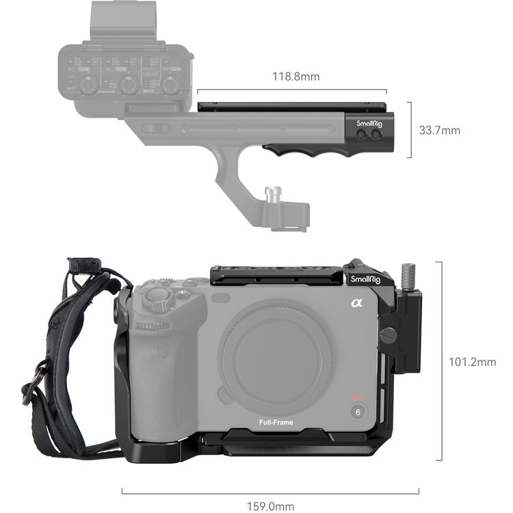 Smallrig Klatka operatorska do Sony FX30 / FX3 Handheld Cage Kit [4184B]