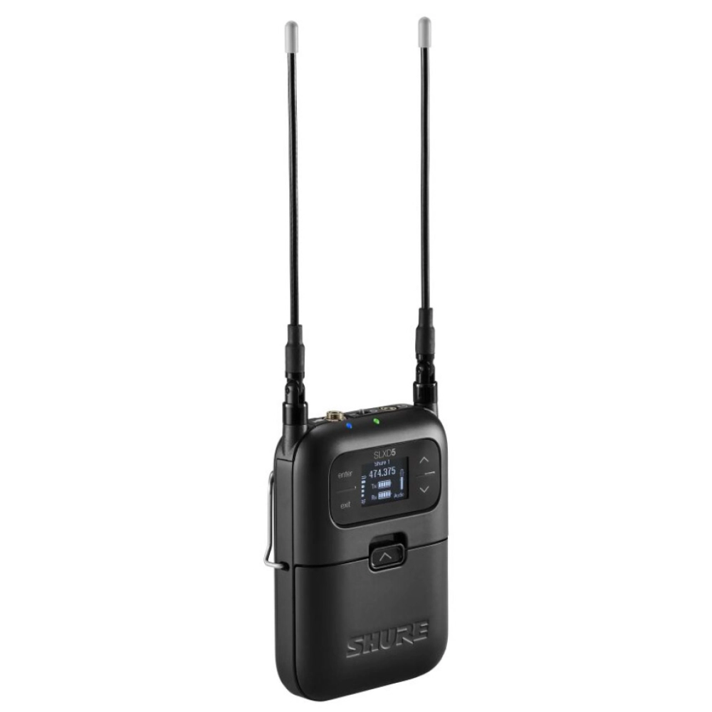 Shure Odbiornik jednokanałowy nakamerowy cyfrowy SLXD5 G59 systemu bezprzewodowego (470-514 Mhz)