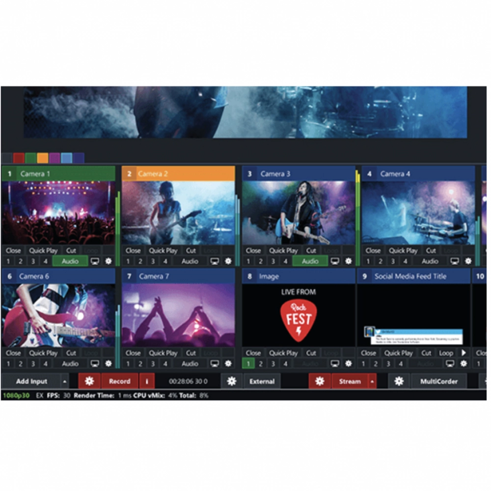 Oprogramowanie vMix vMix Pro mikser softowy (Virtualne)