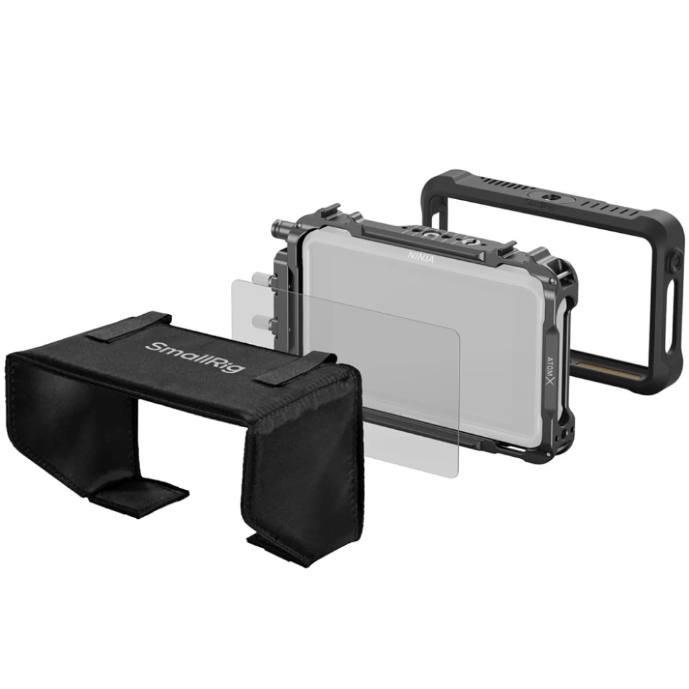 Smallrig Klatka do Ninja V/V+ z osłoną przeciwsłoneczną i szybką [3788B]