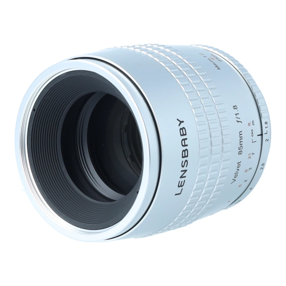 Obiektyw UŻYWANY Lensbaby Velvet 85 mm f/1.8 Canon EF Srebrny s.n. V85014718