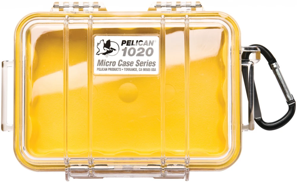 Peli ™1020 mikro skrzynia / żółta-przeźroczysta