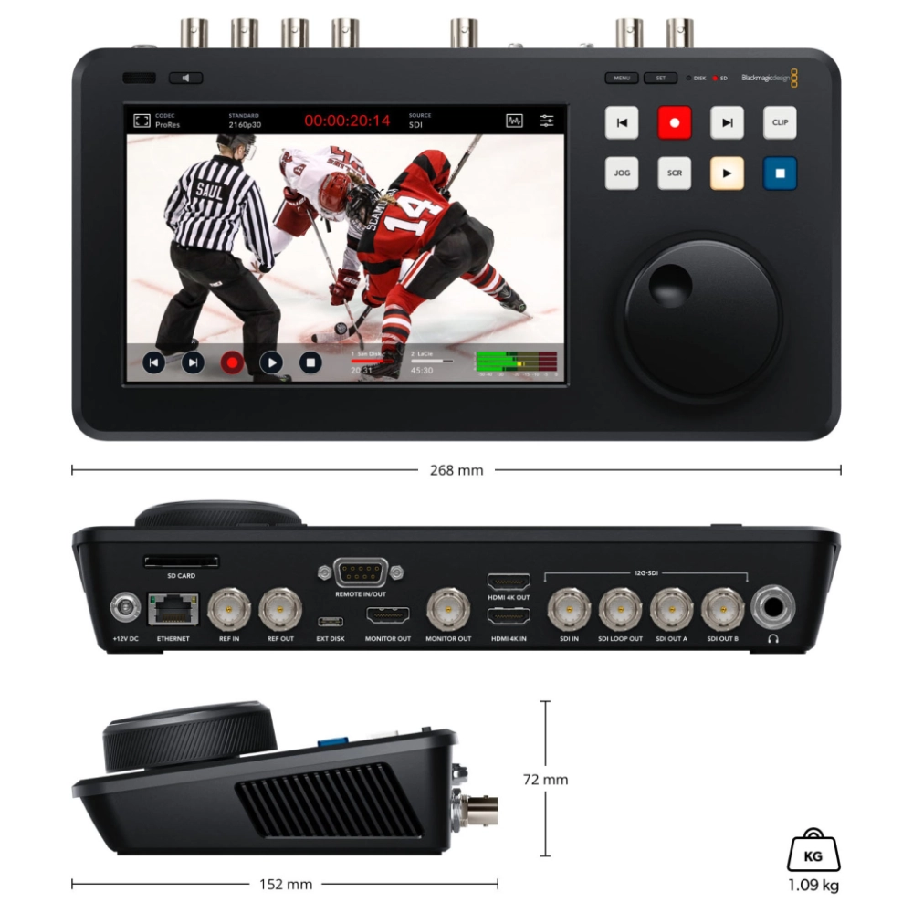 Blackmagic Rekorder HyperDeck shuttle 4K Pro 2TB
