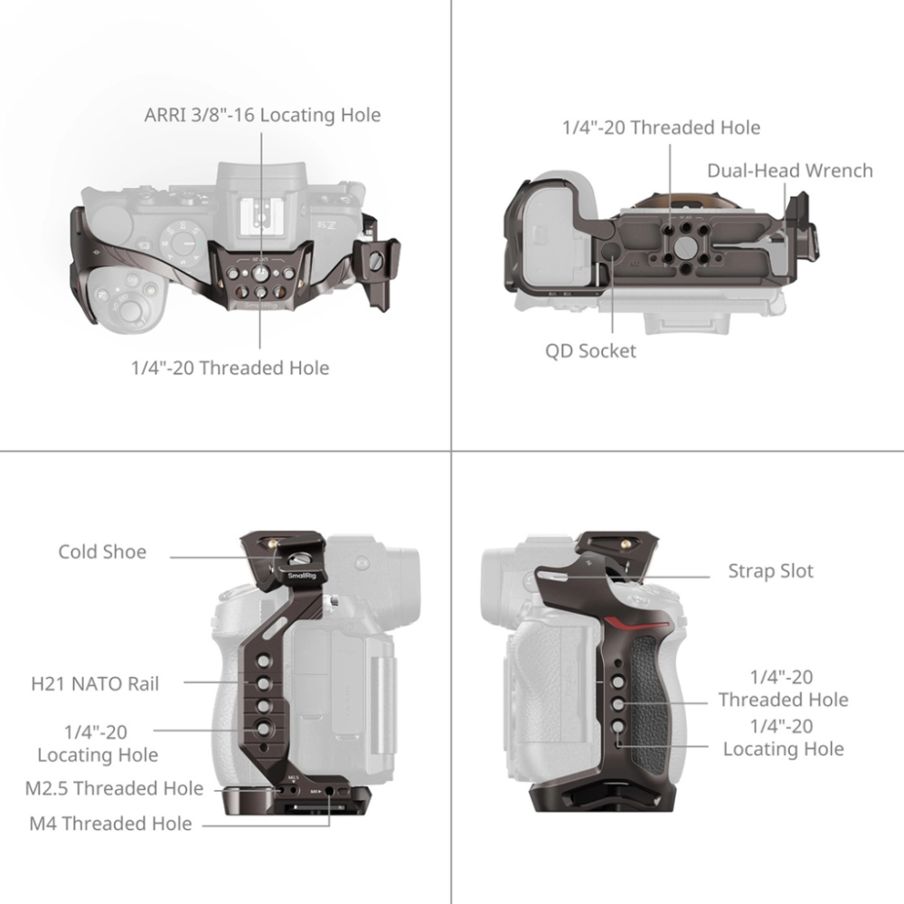 Smallrig Klatka Night Eagle do Nikon Z5II / Z7 / Z6 / Z7II / Z6II / Z5