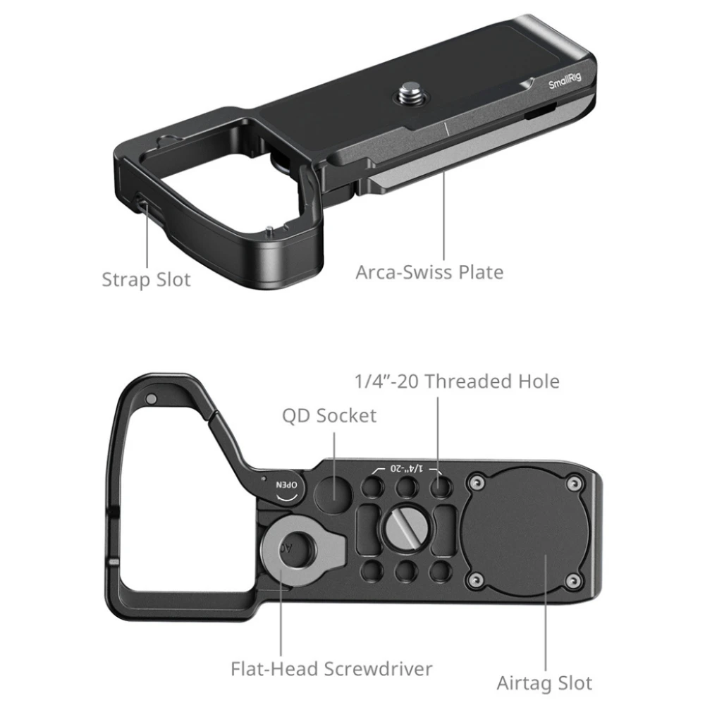 Smallrig płytka bazowa z gniazdem AirTag do Sony Alpha 7 V 7R V 7 IV [6033]