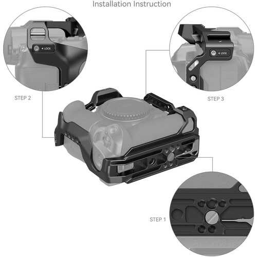 Smallrig Klatka operatorska do Canon EOS R5 / R6 / R5C / R6 Mark II z BG-R10 z Battery Grip Cage [3464B]