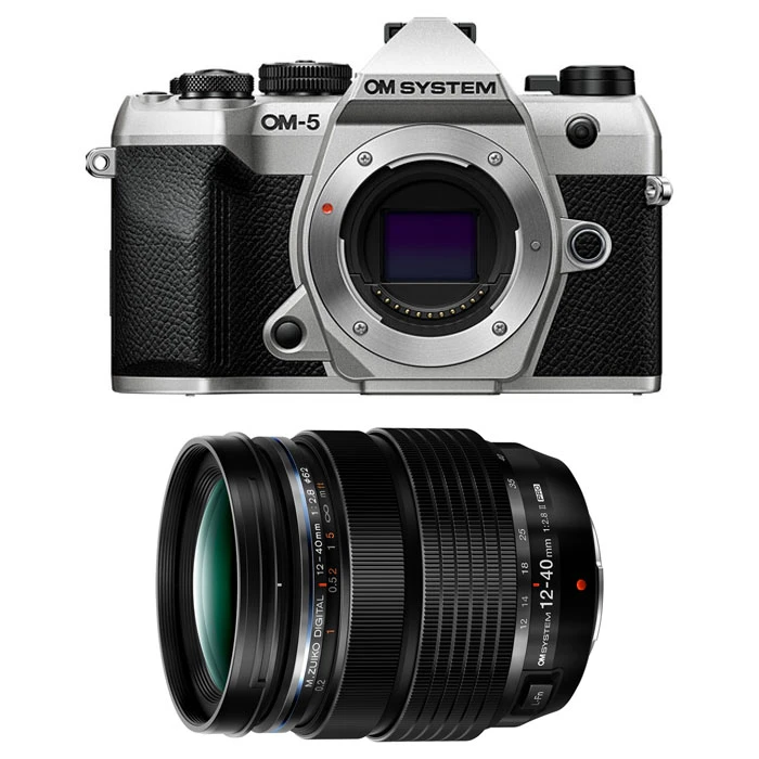 Aparat cyfrowy OM System OM-5 II body + OM System 12-40 mm PRO II srebrny