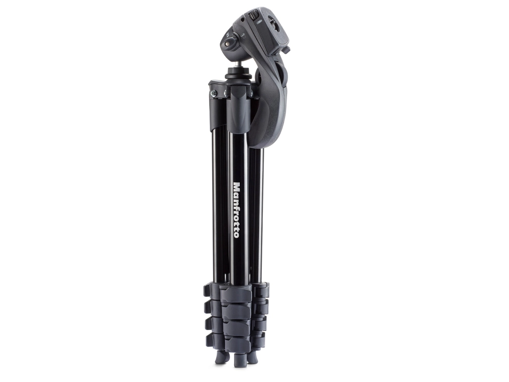 Statyw Manfrotto COMPACT ACTION, 5 sekcji, aluminiowy, głowica hybrydowa - czarny 