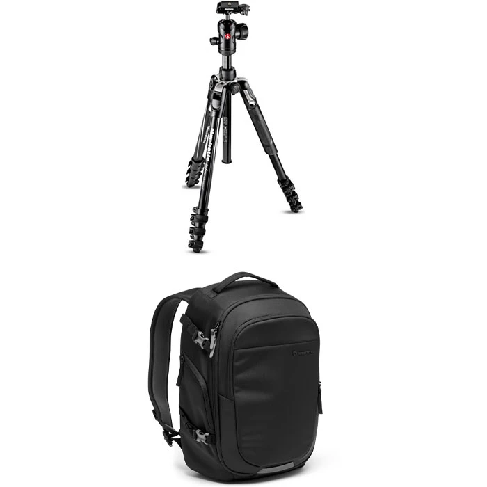 Statyw Manfrotto Befree Advanced Lever czarny +  Plecak Advanced III Gear 