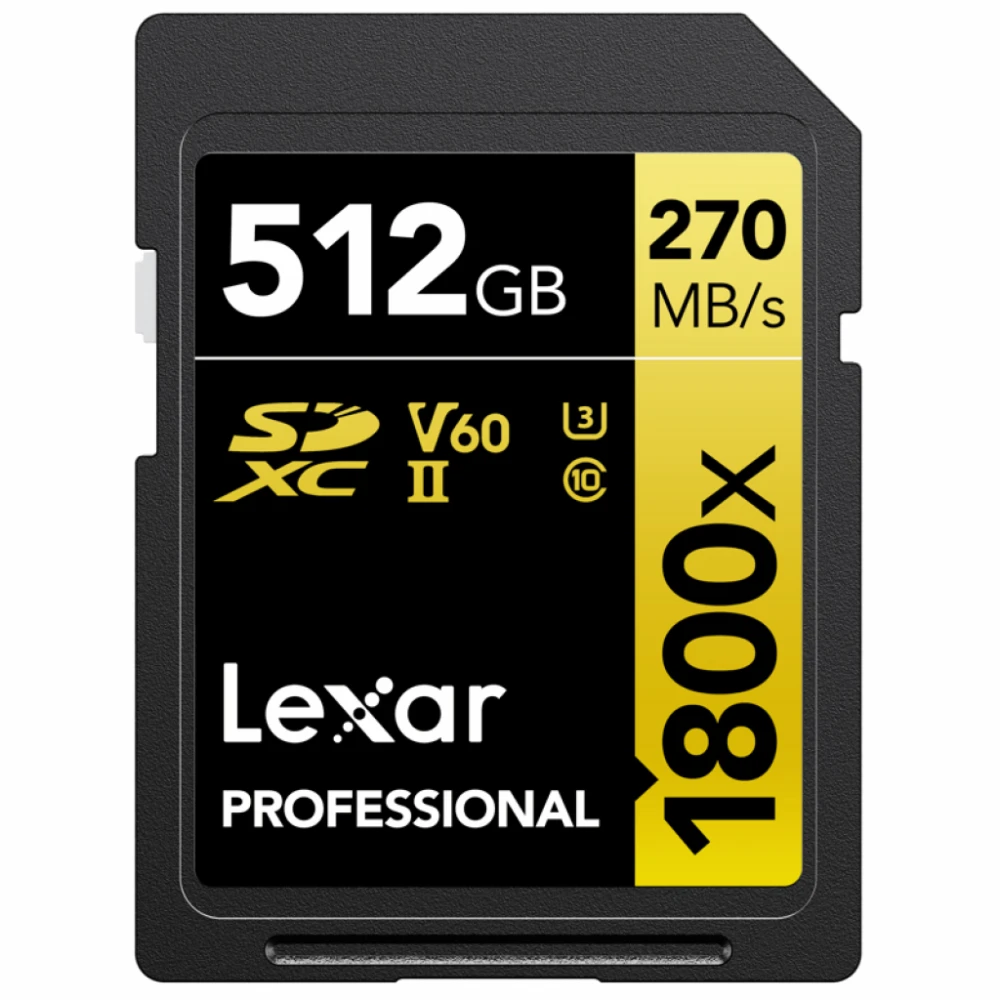 Karta pamięci Lexar Pro 512GB 1800x U3 V60 UHS-II