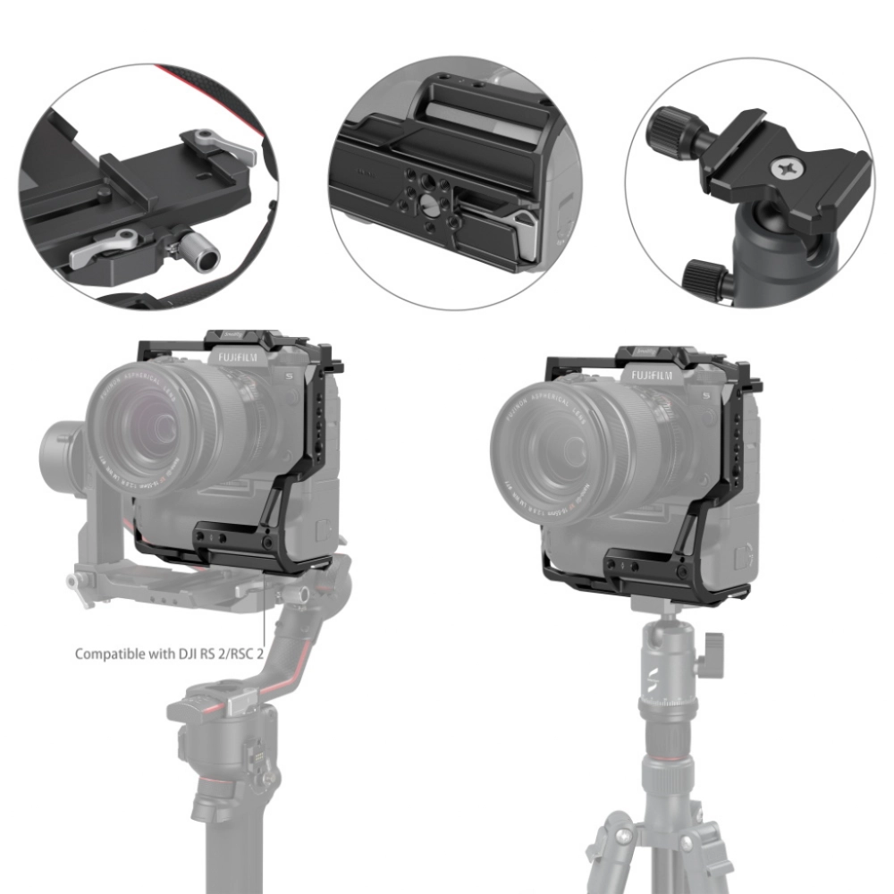 Smallrig Klatka operatorska do Fujifilm X-H2S z uchwytem akumulatorowym FT-XH / VG-XH [3933]