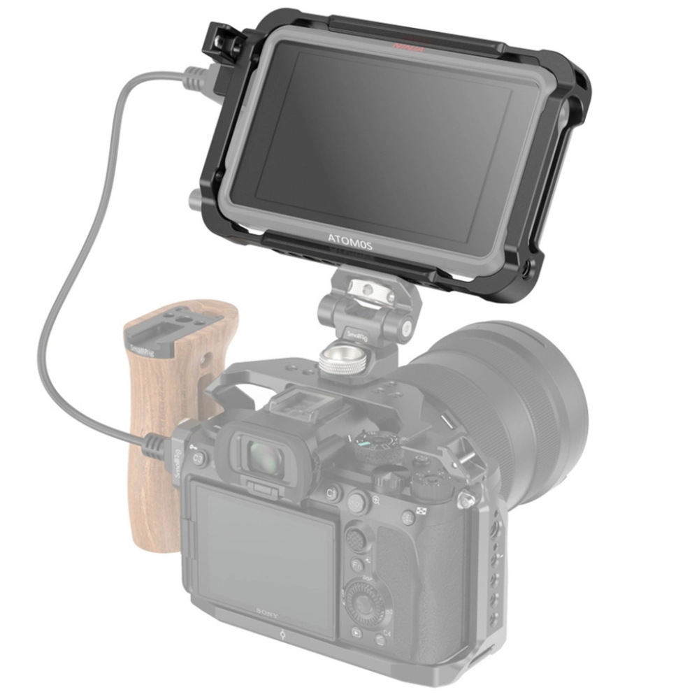 Smallrig Klatka do Ninja V/V+ z osłoną przeciwsłoneczną i szybką [3788]