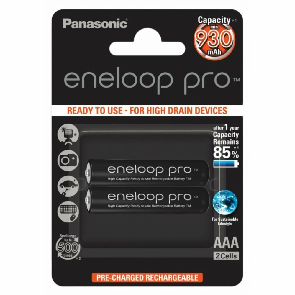 Akumulatory Panasonic Pro AAA 930 mAh 2 szt.