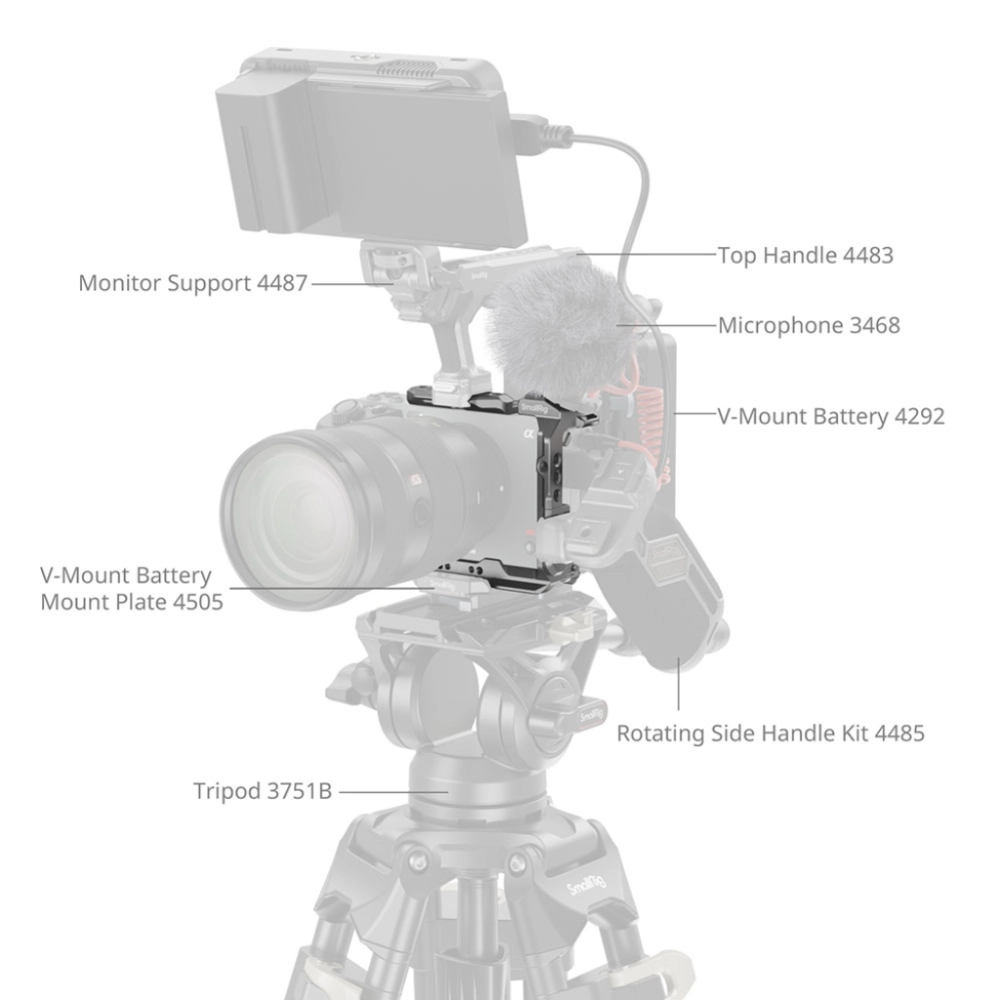 Smallrig Klatka operatorska HawkLock Quick Release Half Cage do Sony FX30 / FX3