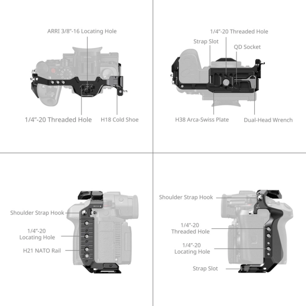 Smallrig Smallrig Klatka HawkLock do Panasonic Lumix GH7/GH6 [4824]