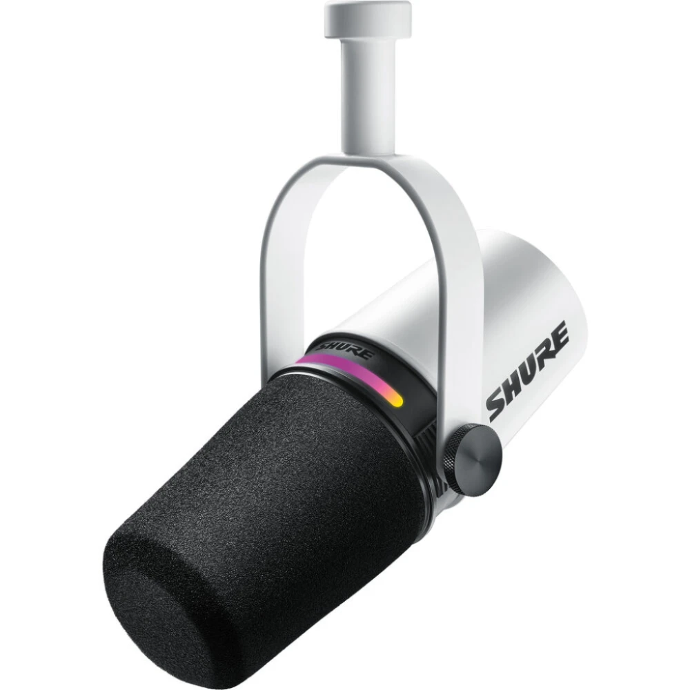Shure Mikrofon dynamiczny MV7+ W lektorski / wokalny ze złączem  XLR/ USB-C (biały)