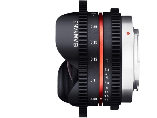 Obiektyw Samyang 7.5 mm T3.8 UMC VDSLR / MTF