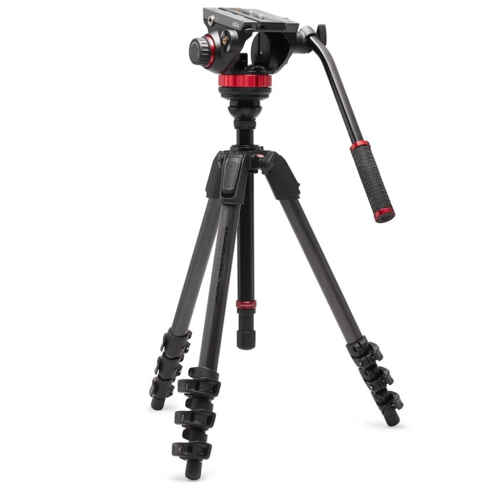 Statyw Manfrotto 055 Video Carbon Black z głowicą 502AH
