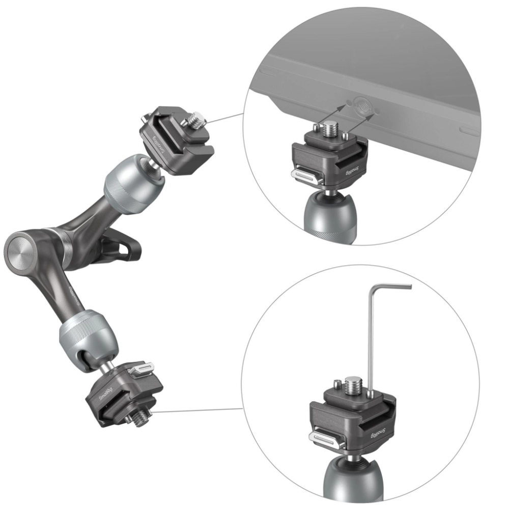 Smallrig Ramię przegubowe HawkLock H21 Quick Release Rosette Magic Arm 7 cala 